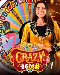 Crazy Time live game no 56bull cassino com entretenimento ao vivo para jogadores do Brasil