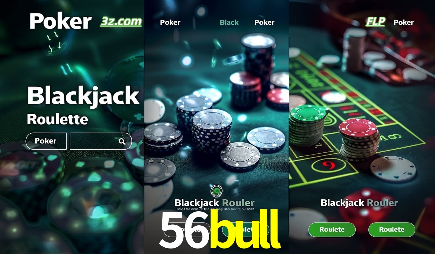 Cassino online 56bull com Poker, Blackjack e Roleta ao vivo para jogadores do Brasil